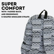 J World Oz 17 Day Backpack for School and Travel, Tribal