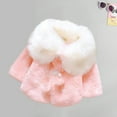 thumbnail image 6 of Zwiiyzr 0-3T Infant Baby Girls Winter Faux Fur Cape Coat Thick Jacket Cute Furry Warm Cloak Outerwears Pink, 6 of 6