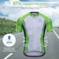 thumbnail image 4 of Tignapoo Ensemble de Maillot de Cyclisme à Manches Courtes Dégradé Vert (EU : Moyen), 4 of 6