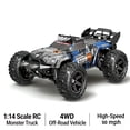 thumbnail image 4 of SUNNYBAY 1:14 RC Cars for Adults, Fast 50 mph High-Speed Electric Powered Car, 4X4 Off-Road RC Truck, for Snow, Sand, Beach & Rocky Surface (Blue), 4 of 7