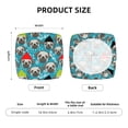 thumbnail image 6 of Lsque Christmas Hat Cute French Bulldog Printed Square Couch Cushion Covers, Floral Sofa Cushion Covers Replacement, Stretch Couch Covers for Couch-16.9in, 6 of 9