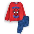 thumbnail image 1 of Marvel Boys Blue Long Sleeve Long Leg Pyjama Set, 1 of 6