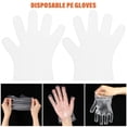 thumbnail image 4 of 100 guantes desechables de PE para preparación de alimentos, transparentes y seguros, aptos para niños de 5 a 12 años., 4 of 7