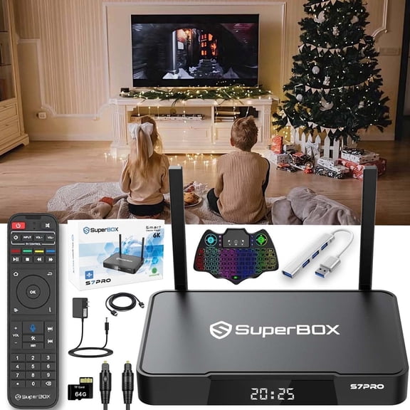 S7 Pro 2025 SuperBox for TV, 6K SuperBox S7pro Premium Edition Smart TV Box, 4G RAM 32G Storage, Easy Setup Guide