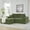 Green, variant on 80" Skin-Friendly Corduroy Fluffy Modular Sectional Loveseat Sofa, Modern Mid-century Modular Sofa with Flexible Combination, Deep Seat Cloud Sectional Couch with No Assembly for Living Room, Green