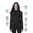 thumbnail image 6 of ClimateRight by Cuddl Duds Women's Warm Plush Warmth Mock Neck Base Layer Thermal Top, Sizes XS to 4X, 6 of 7