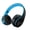 Black Blue + Blue Silicone, variant on Bluetooth 5.0 Over-Ear Headphones – 4-in-1 Playback (TF/FM/AUX), 6-10H Battery, Hands-Free Calls