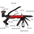 thumbnail image 1 of Kit de supervivencia, cuchillo y hacha, multiherramienta 18 en 1, multiherramienta portátil de caza de acero inoxidable para acampar, senderismo, regalos de emergencia para hombres esquí esquí Gafas de esquí, 1 of 5