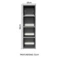 thumbnail image 2 of Mueble Organizador para Botellas Madesa con 4 Nichos Gris 1, 2 of 9
