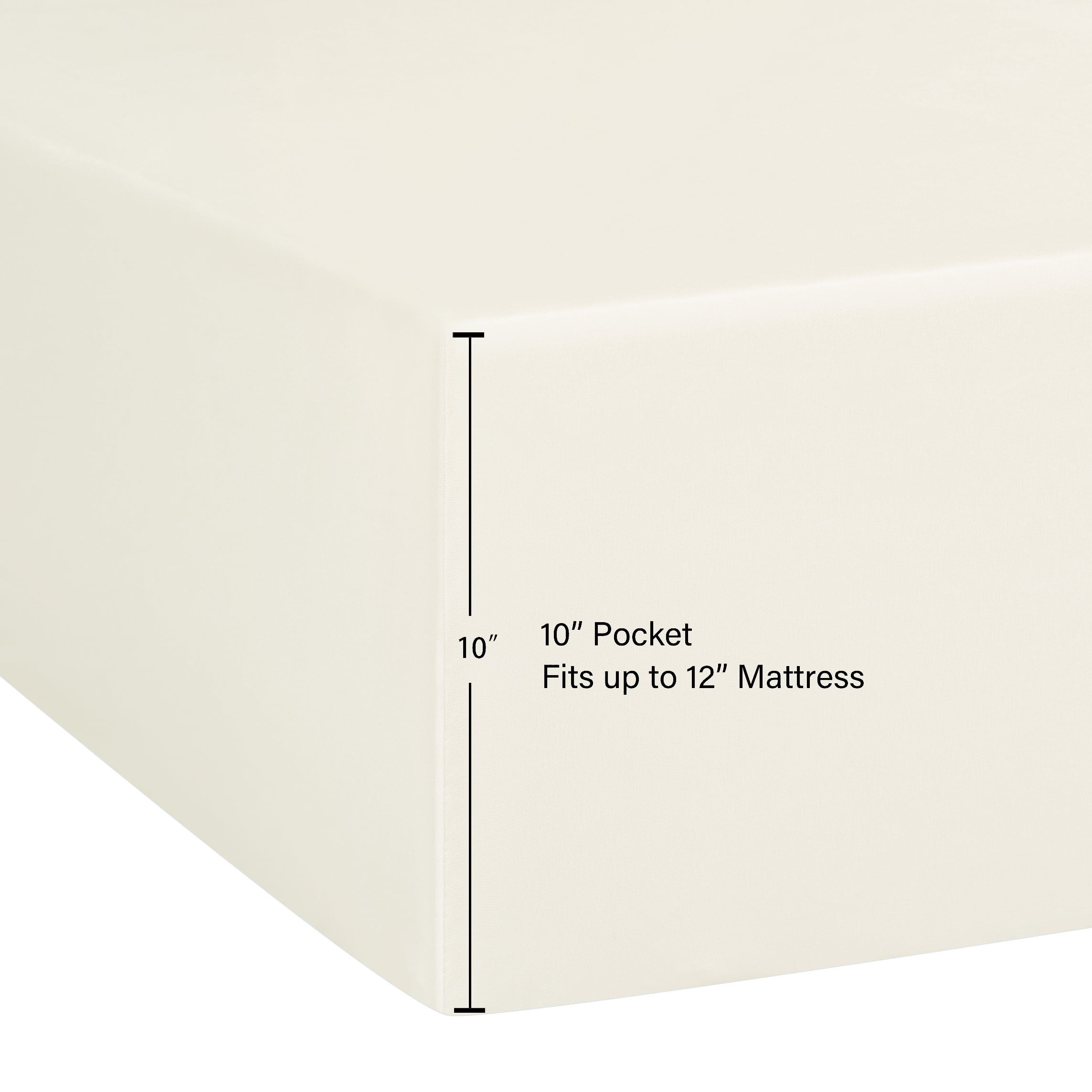 Mainstays Basic Value Microfiber Bed Sheet Set, Vanilla Dream, Full, 4 Piece