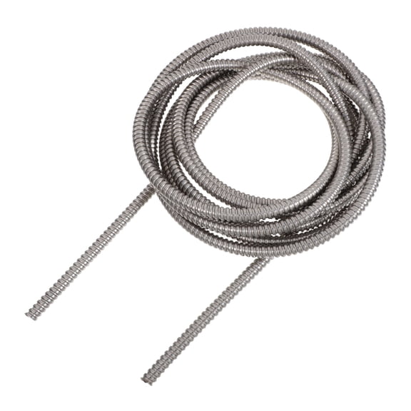 HONMEET Stainless Steel Cable Protector Sleeve, Plated Silver, Durable and Flexible for Home Use