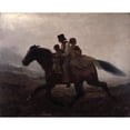 thumbnail image 2 of Eastman Johnson 18x15 Gold Ornate Wood Frame and Double Matted Museum Art Print Titled - A Ride for Liberty (circa 1862), 2 of 4