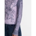 thumbnail image 5 of Madden NYC Women's Boatneck Graphic Top with Long Sleeves, Sizes XXS-XXL, 5 of 6