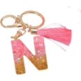 thumbnail image 1 of Letter Keychain,26 Letters A-Z Decorative Letter Keychain,Name Keychain for Women Girls Men Teenager Gift, 1 of 6