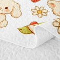 thumbnail image 5 of Erosebridal Teddy Bear Quilt King for Boys Girls, Strawberry Garden King Coverlet Set, 3pcs 1 Bedspread and 2 Pillowcases, 5 of 7