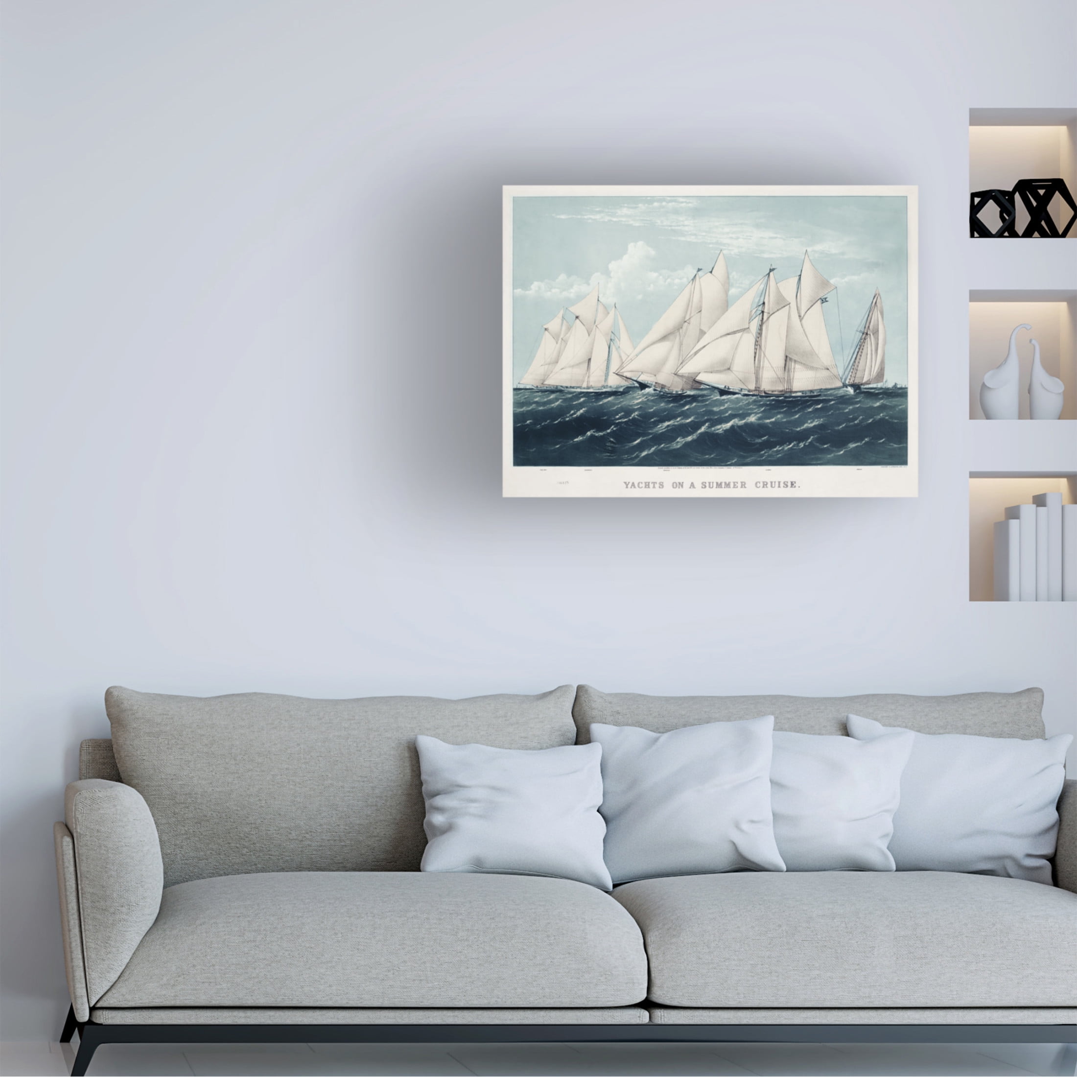 Trademark Fine Art Vision Studio  Antique Yachts III Canvas Wall Art