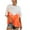 Orange, variant on OAVQHLG3B Plus Size Tops for Women Summer Casual Casual Round Neck Short Sleeve Print Top T-Shirt