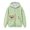 Light Green, variant on Women's Washed Zip Up Hoodie Cute Puppy Print Embroidered Jacket with Pocket