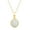 Yellow, variant on Round Cut Lab Created Opal Gemstone Crown Pendant Necklace In 14k White Gold Plated 925 Sterling Silver With 18" Rope Chain Jewelry For Her