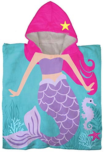 OPKSHNT Mic-Key Mouse Beach Hooded Poncho for Boys Girls Super Soft Absorbent Toddler Pool Towel with Hood 23.6 X 47