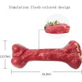 thumbnail image 3 of Dog Chew Toys for Large Medium Breed, Dog Toothbrush Clean Teeth Interactive Toys Non-Toxic Natural Rubber Long Lasting Indestructible Dog Toys (Red)--, 3 of 5