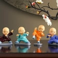 thumbnail image 5 of Gmogad Mini Buddha Statue, Zen Monk Resin Figurine, Cute Meditation Decor for Desk, Bookshelf, Bonsai Display - Spiritual Gift for Home, Office, Yoga Room, 5 of 8