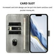 thumbnail image 2 of Wallet Case for iPhone 14 Pro Max, Short Strap PU Leather Case, Premium PU Leather Kickstand Magnetic Folio Cover for iPhone 14 Pro Max with Card Holder, Support Wireless Charging - Gray, 2 of 9