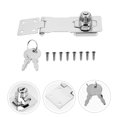 thumbnail image 3 of FONDOTIN 1 Set Cabinet Lock Set Zinc Alloy Locking for Storage Security, 3 of 8