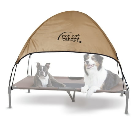 UPC: 0655199637126 | K&H Pet Products Pet Cot Canopy (Cot Sold Separately) Tan X-Large 50 X 32 Inches