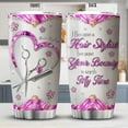 thumbnail image 2 of Hair Stylist Tumbler With Lid 20oz Jewelry Style Cute Hairdresser Gifts Cup For Women Stainless Steel Mug Esthetician Beauty Salon Owner Cosmetologist Graduation Gift For Her, 2 of 6