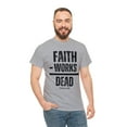 thumbnail image 4 of DJH Apparel | Faith Without Works is Dead Unisex Christian T-shirt, 4 of 4