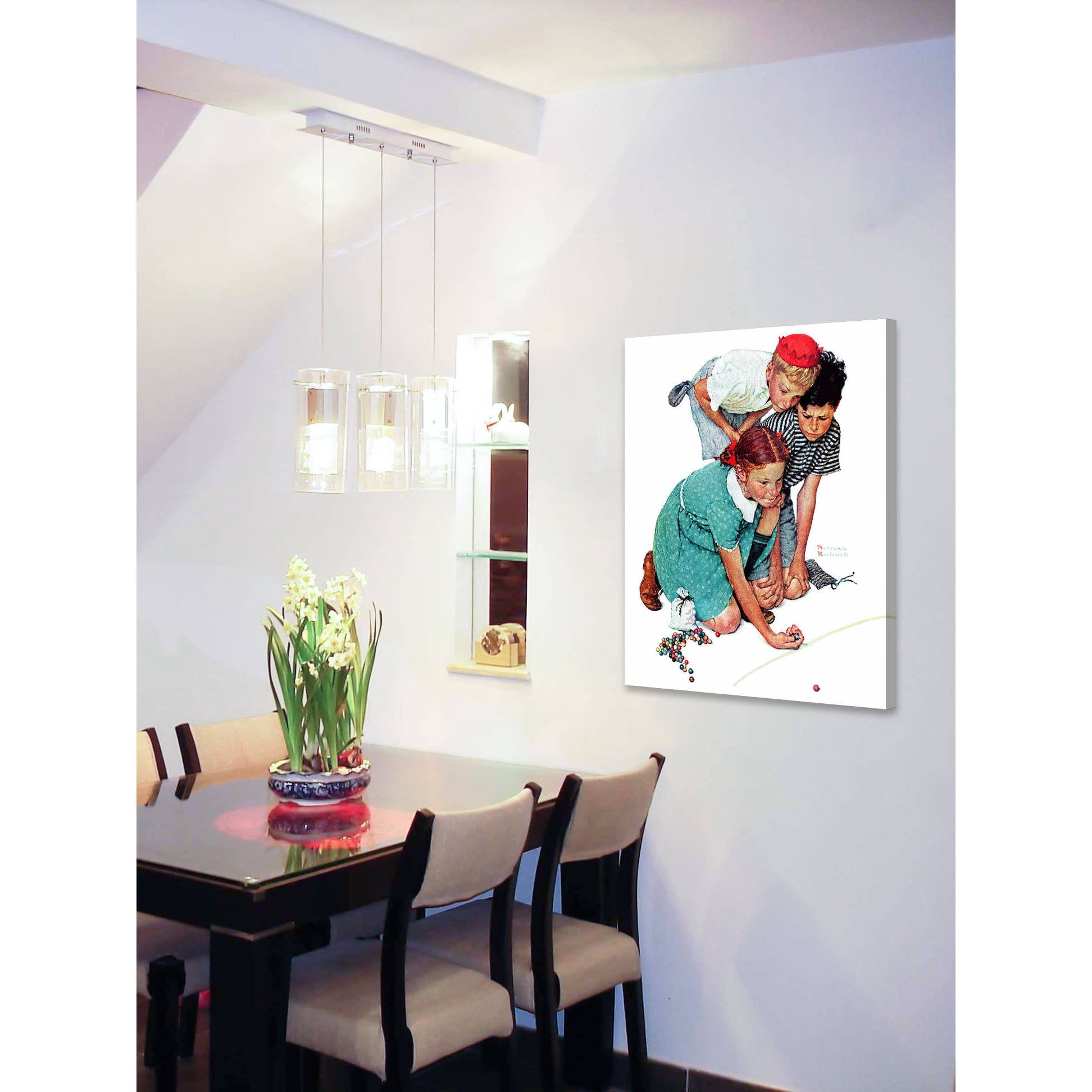 Marmont Hill "Marbles Champ" by Norman Rockwell Painting Print on Canvas