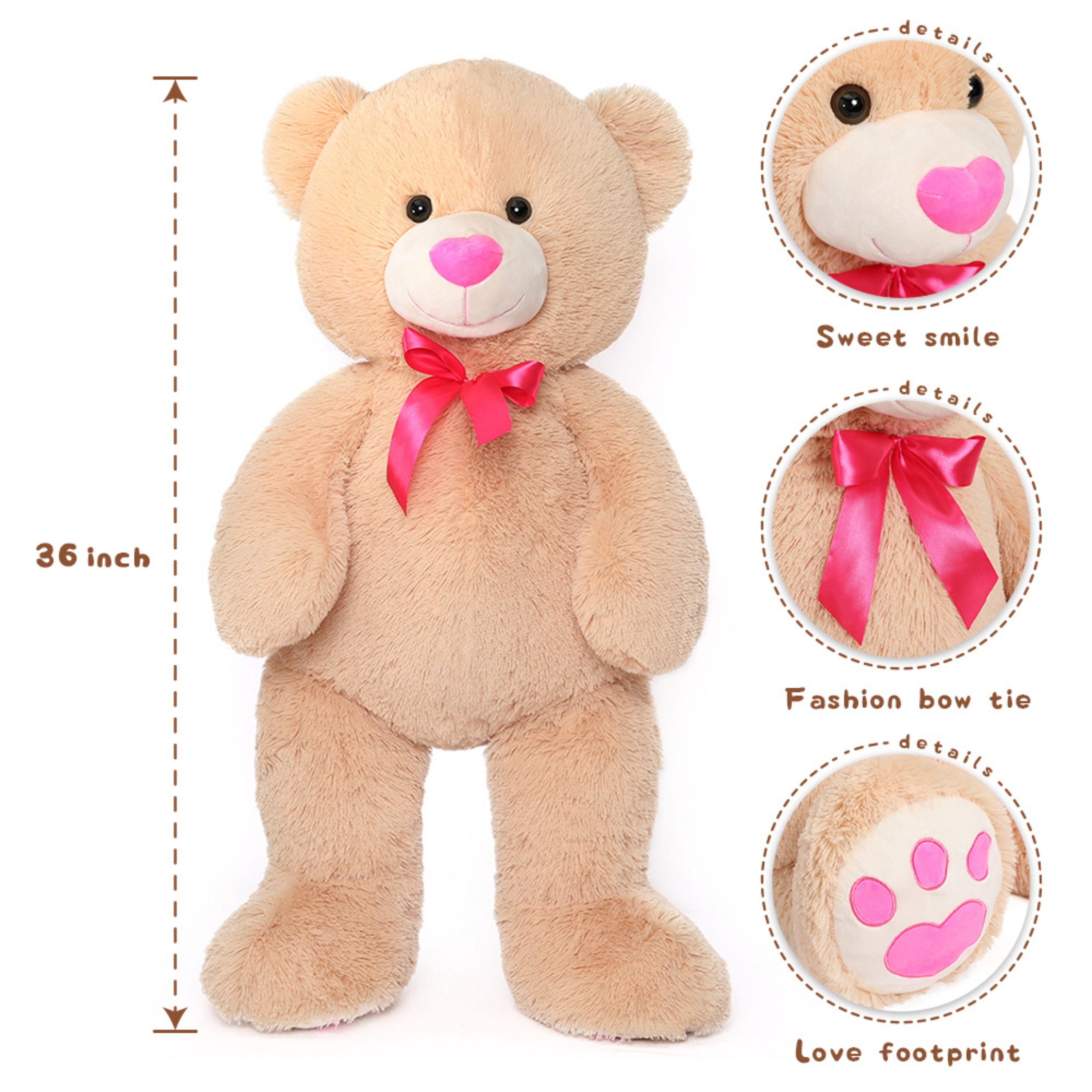 Muiteiur Giant Teddy Bear 36'' Giant Stuffed Animal Big Bear Plush Toy