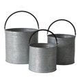 thumbnail image 1 of Bucket Cheung's FP-4000-3 - Juego de 3 unidades, metal plateado y negro, 1 of 2