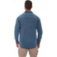 thumbnail image 2 of Scully Western Shirt Mens L/S Trail Walk XL Light Washed Denim F0_5206, 2 of 2