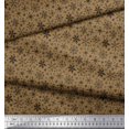 thumbnail image 3 of Soimoi Moss Georgette Fabric Snowflake Artistic Print Sewing Fabric Yard 42 Inch Wide, 3 of 3