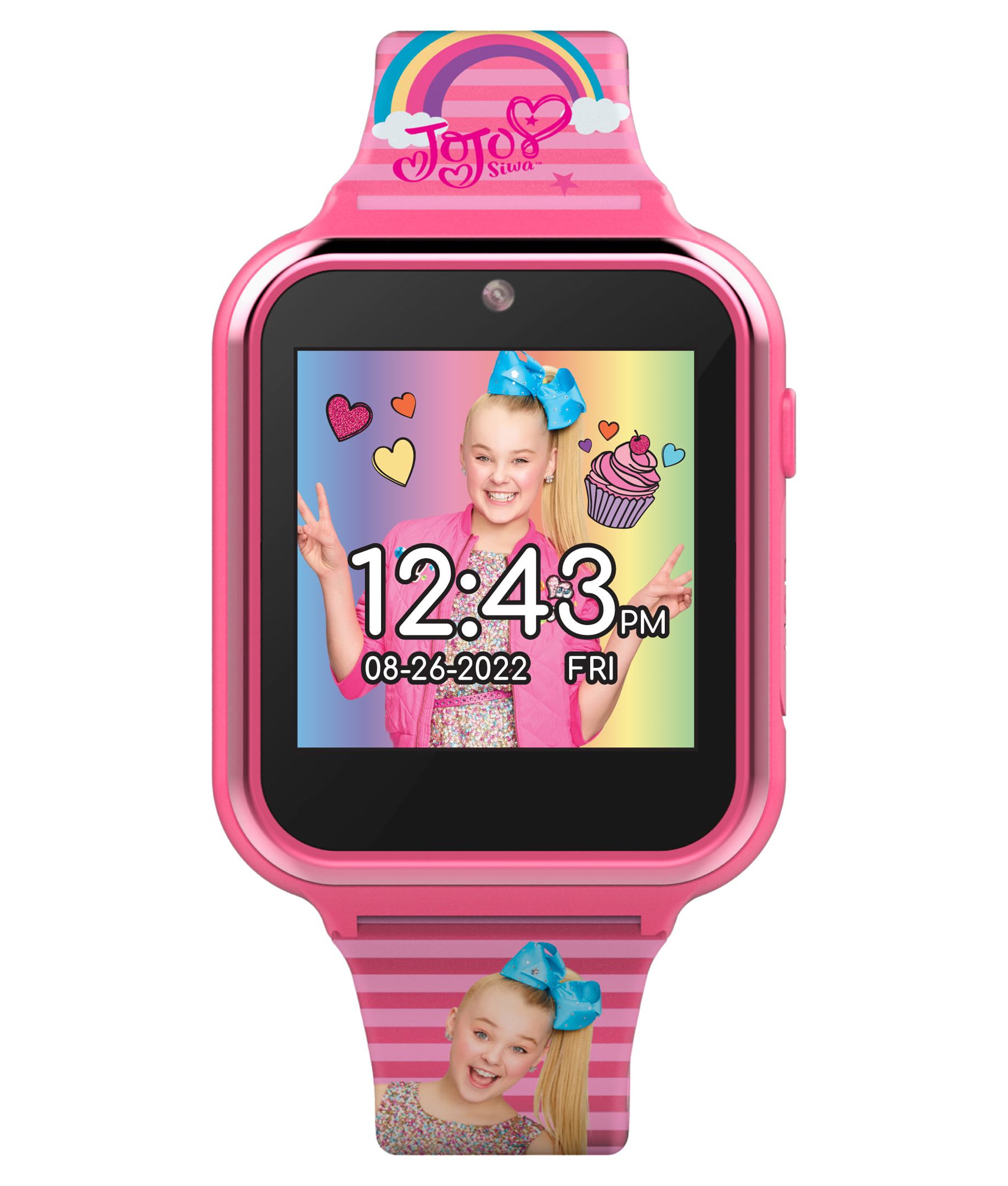 Jojo Siwa iTime Unisex Child Interactive Smart Watch 40mm in Pink with Silicone Strap (JOJ4128) - image 4 of 5