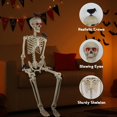 thumbnail image 4 of Halloween Decorations Halloween Skeleton Life Size Posable Joints Skeletons Life Size Hand Life Body Anatomy Model Decor Halloween Skeleton Decorations For Halloween Party, 4 of 8