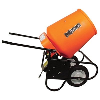 UPC 604804350295 product image for kushlan electric portable concrete mixer with 3.5 cubic foot drum | upcitemdb.com