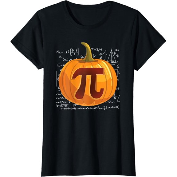 Pumpkin Pie Math Shirt Funny Halloween Thanksgiving Pi Day T-Shirt