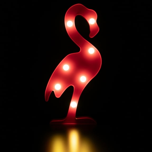 Northlight LED Lighted Flamingo Marquee Wall Art - 11.75" - Pink