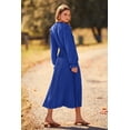 thumbnail image 2 of Vestido PRETTYGARDEN 2025 Midi Azul con Diseño Swiss Dot M, 2 of 8