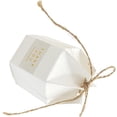thumbnail image 1 of YISITIAN 50Pcs Hexagonal Marble Wedding Candy Box for Guests, Elegant Mini Candy with Bow Ribbons Boxes, Baby Shower Birthday Decoration Bridal Favor, MultiPurpose Use, (White Paper) CJ919-11358, 1 of 4