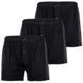 thumbnail image 1 of YOURBASICS Calzoncillos de punto para Hombre, paquete de 3 - algodón, abertura con botones, patrón, paquete múltiple Negro L (Large), 1 of 3