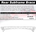 thumbnail image 4 of PTNHZ Rear Aluminum Subframe Brace Tie Subframe Subillet compatible for 92-95 Honda Civic, 4 of 4