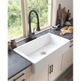 thumbnail image 2 of CRO Decor Pull Down Sprayer Kitchen Sink Faucet Swivel Head Design in Black, 2 of 9