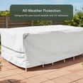 thumbnail image 3 of Covermates Outdoor Cover for Tables with Umbrellas - 126"W x 88"D x 30"H, 900D Polyester, Weatherproof, 3 of 7