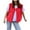 Red, variant on Karight Fuzzy Sherpa Vest for Women Loose Open Front Button Down Fleece Cardigan Warm Winter Sleeveless Casual Jackets