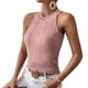thumbnail image 2 of Top halter de verano para mujer,Camiseta sin mangas con cuello alto y sin mangas, Top halter con cuello alto, estética elegante, 2 of 6