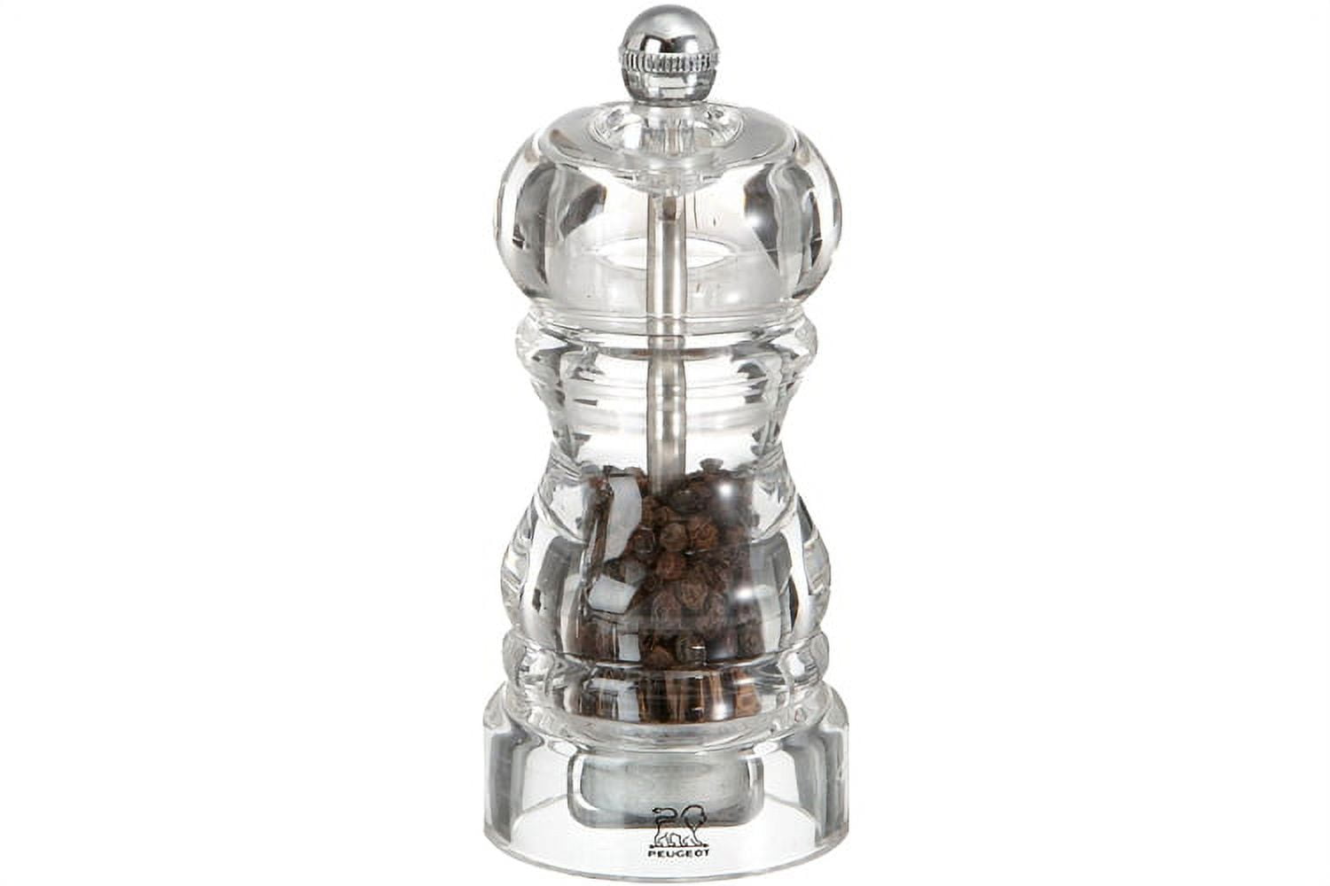 Peugeot Nancy Pepper Mill Acrylic, 5-Inch, Clear